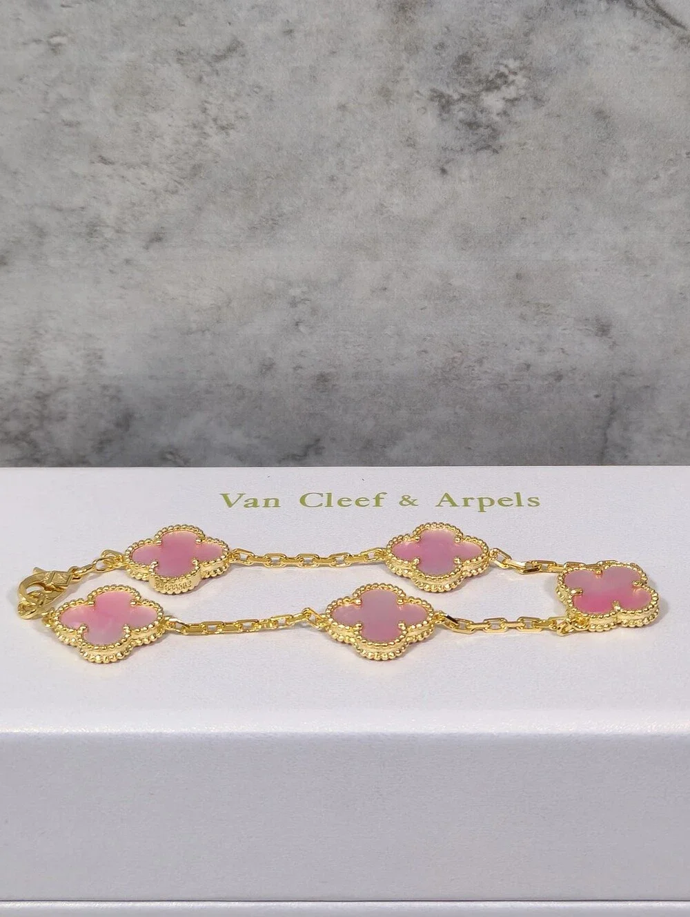 Van Cleef & Arpels Pink Alhambra Bracelet ✨️